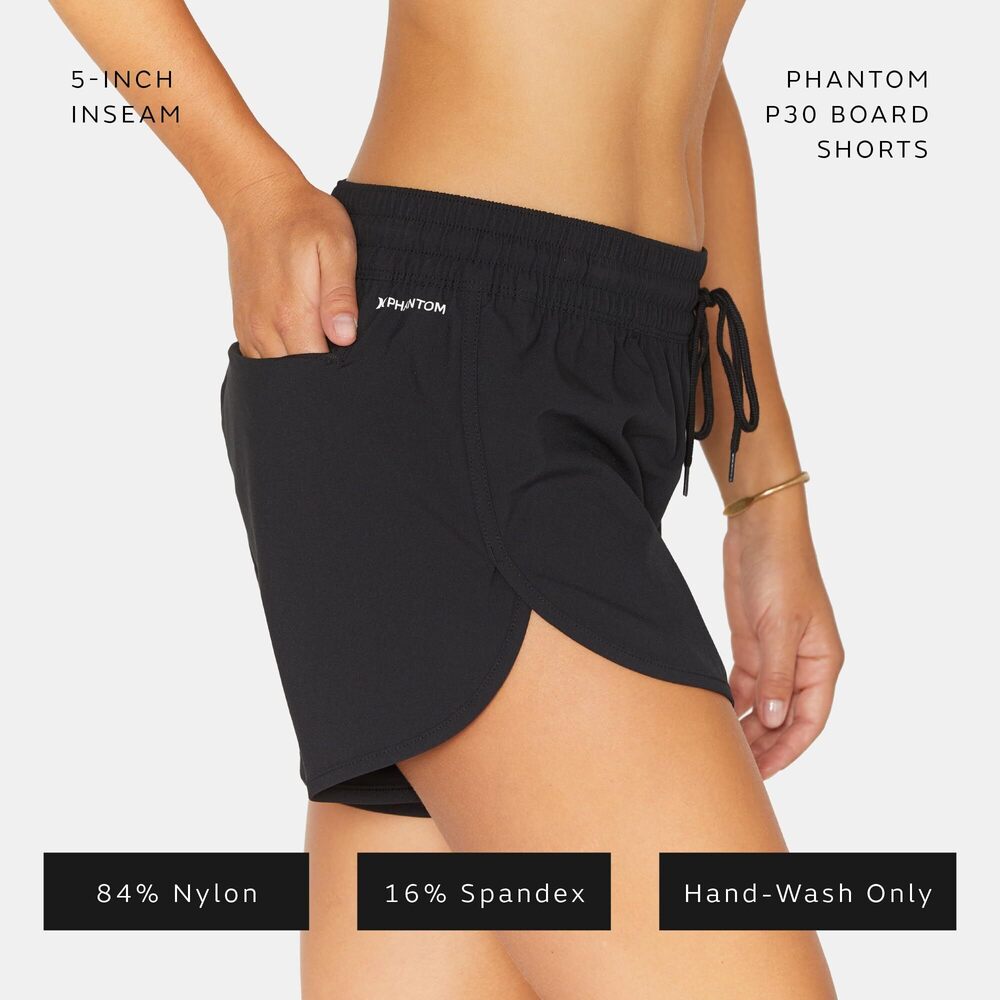 Hurley Women's Standard Boardshort Bottom Black S NWT - Picture 6 of 9